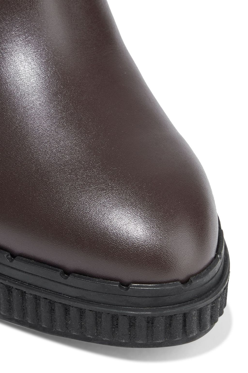 TOD'S Leather platform ankle boots
