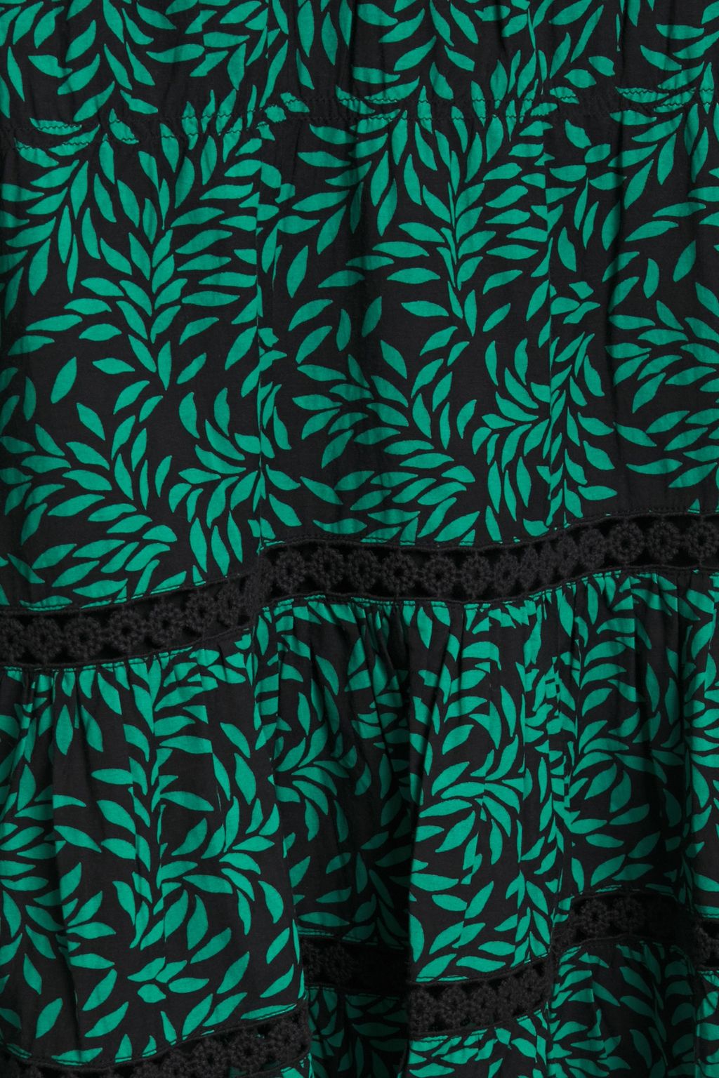 JOIE Salama lace-trimmed cotton-blend mousseline mini dress