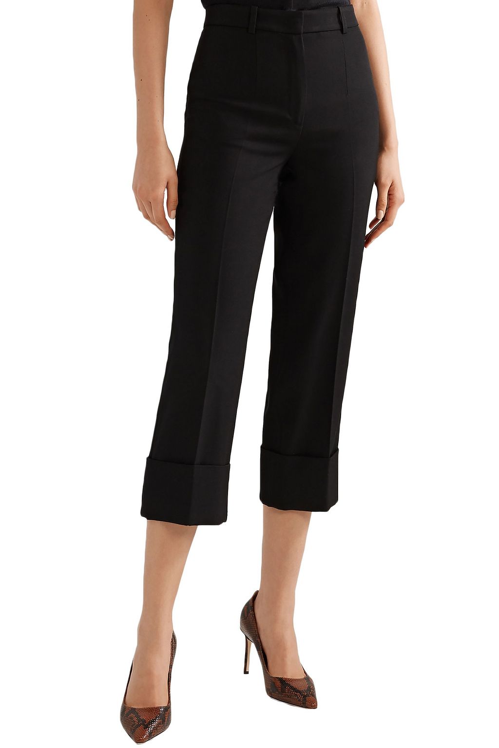 cropped wool pants