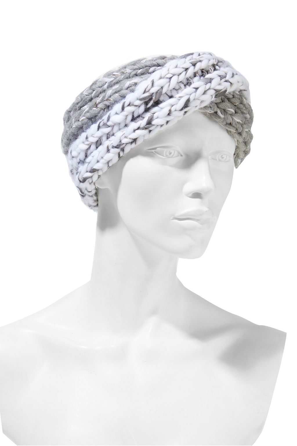 EUGENIA KIM Lula twisted marled metallic wool-blend headband