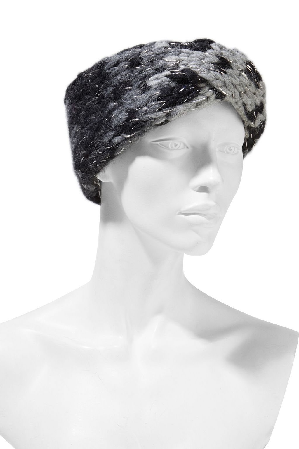 EUGENIA KIM Lula twisted metallic wool-blend jacquard headband