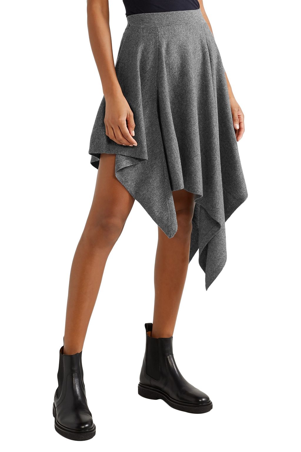 MICHAEL KORS COLLECTION Asymmetric cashmere skirt
