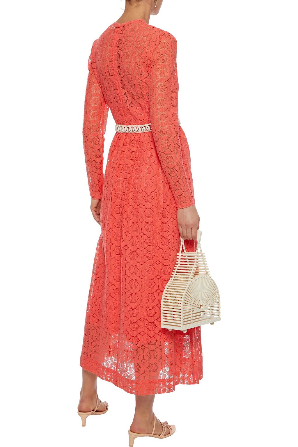 ZIMMERMANN Allia belted cotton-blend crocheted lace maxi dress
