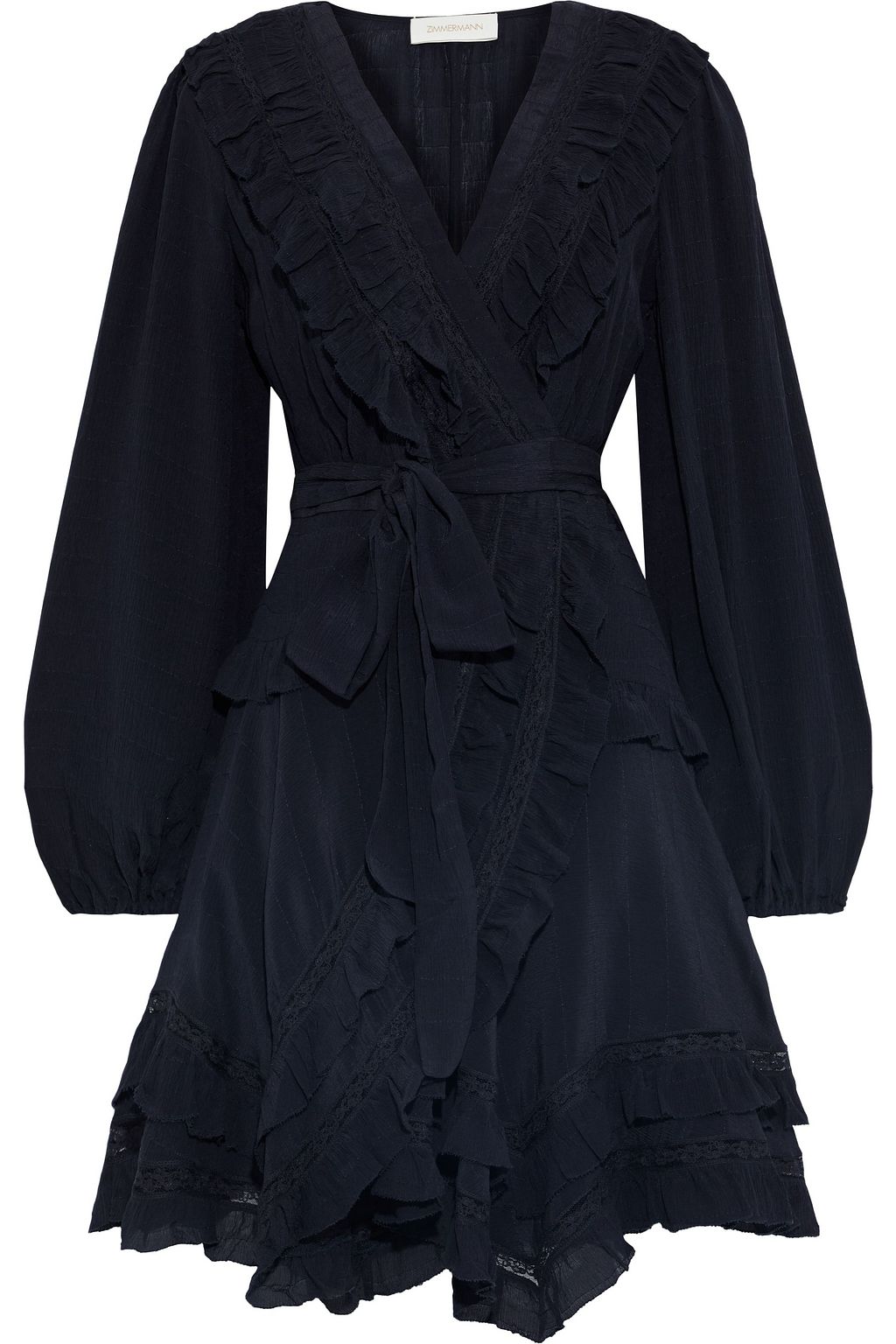 moncur frill wrap dress