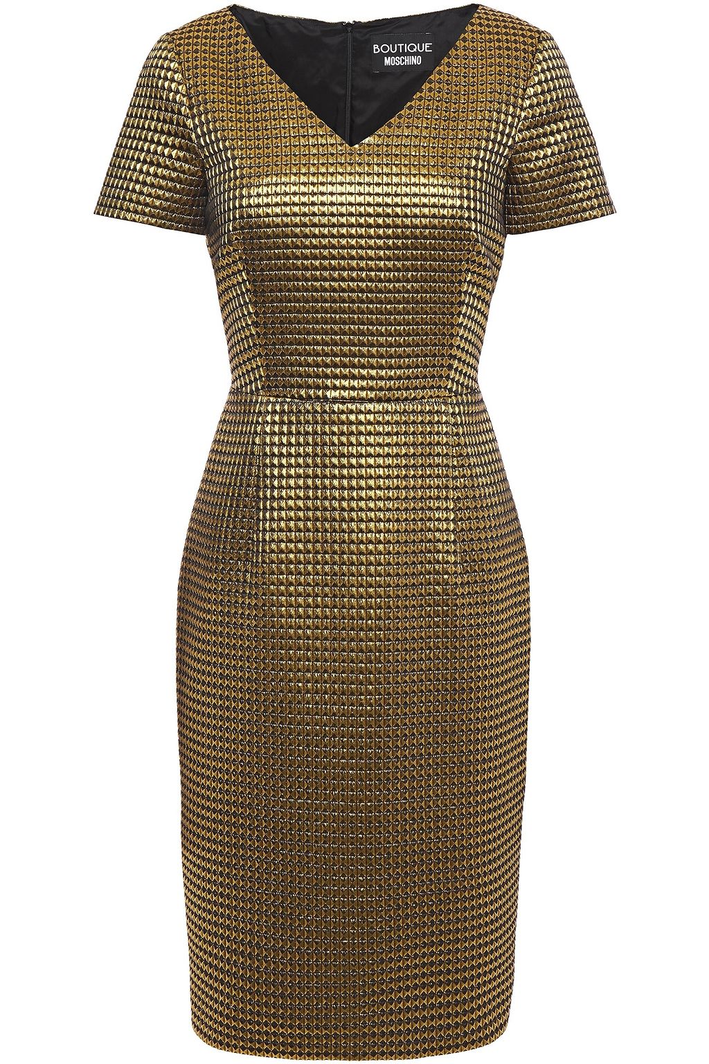 moschino gold dress