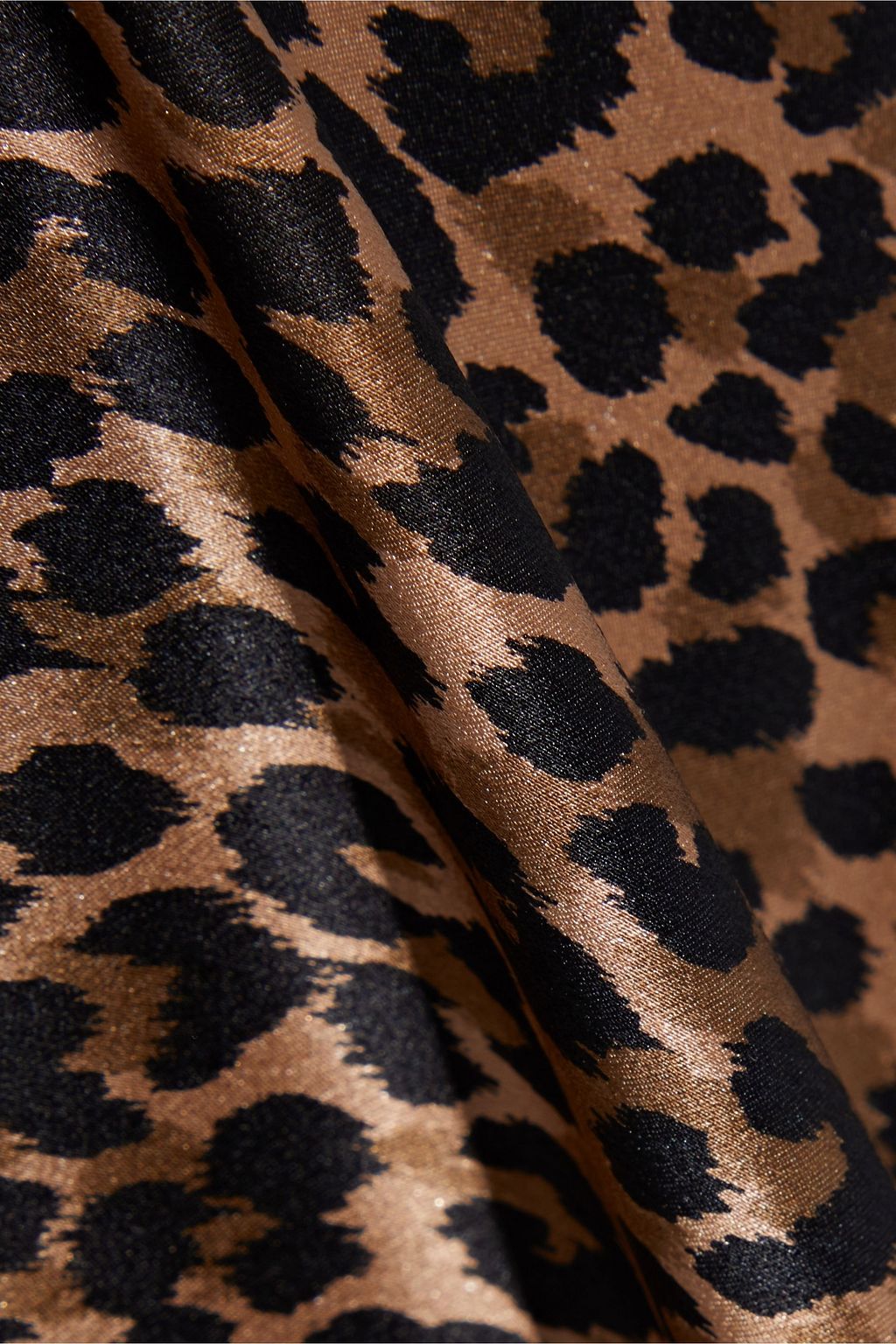 NILI LOTAN Maya leopard-print silk-charmeuse maxi skirt