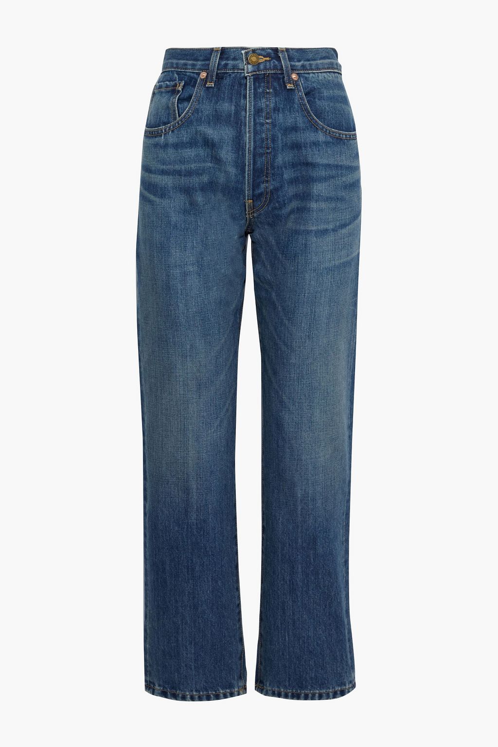 Mid denim Archer faded high-rise 