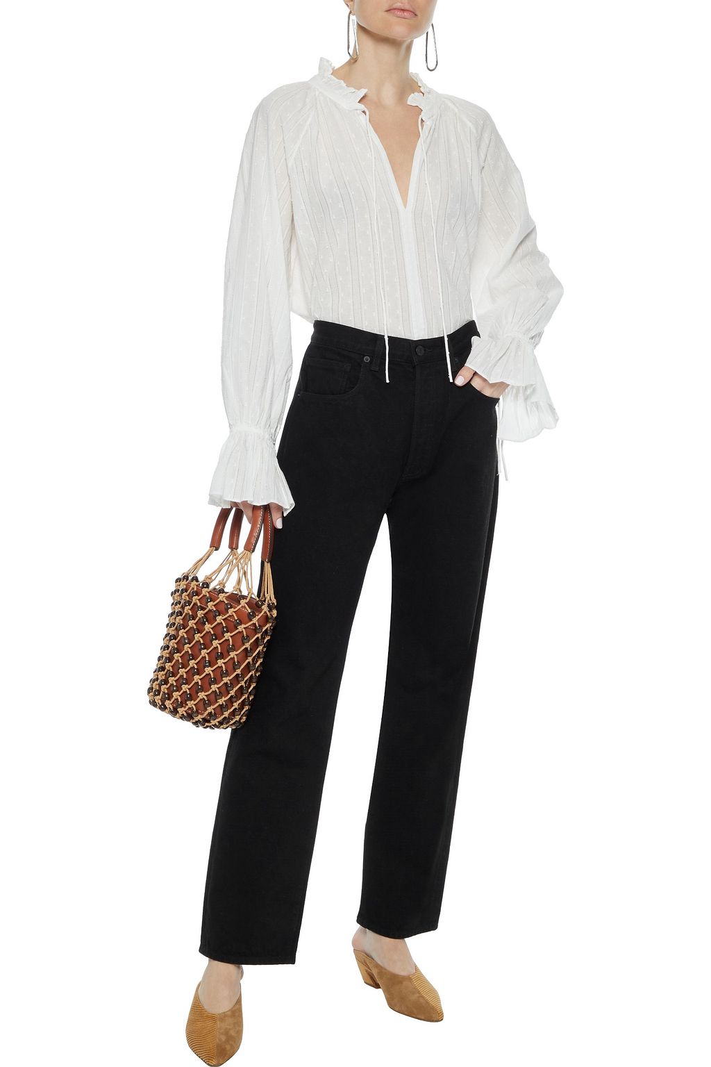 NILI LOTAN Archer high-rise straight-leg jeans