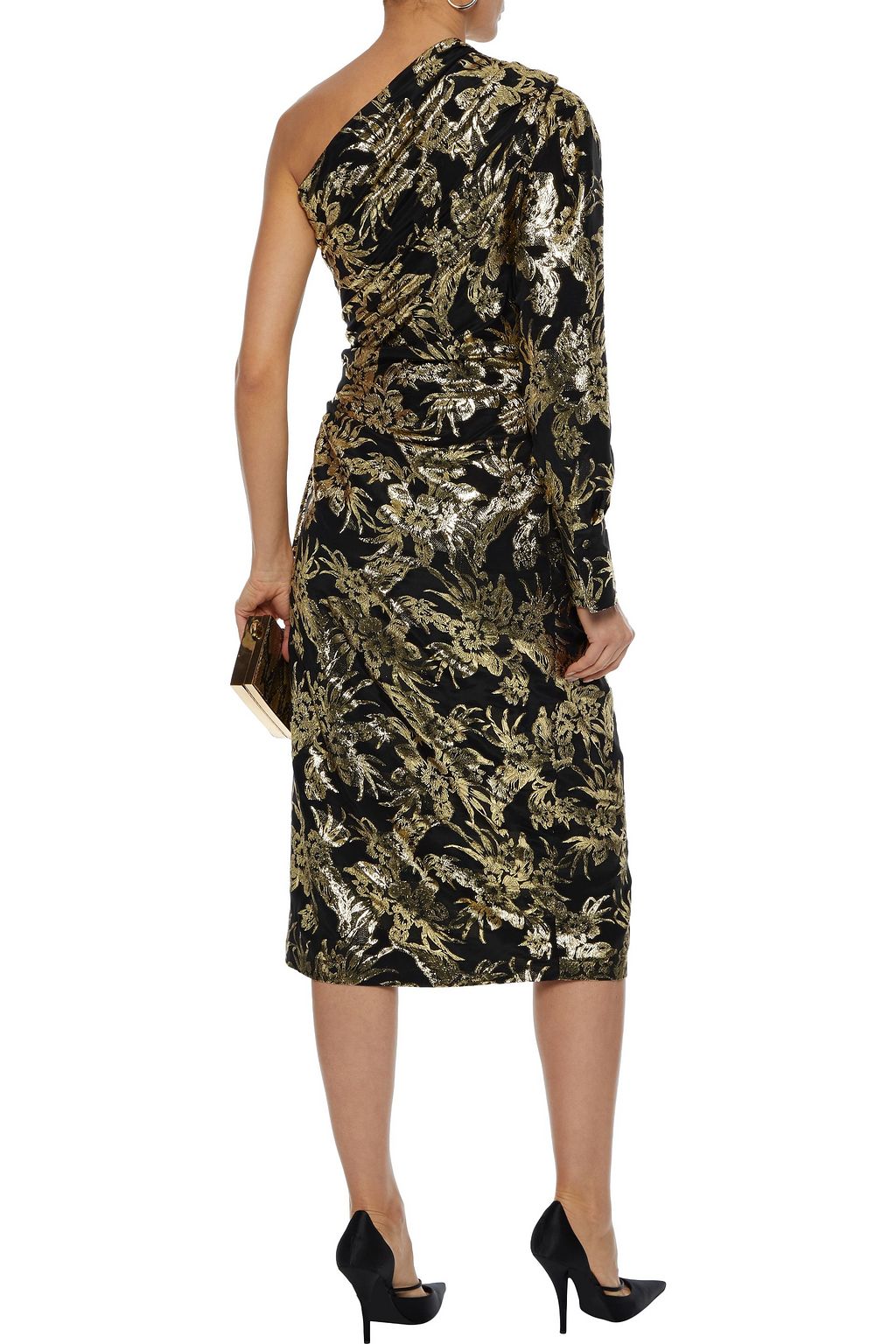 ALTUZARRA Chanda one-shoulder silk-blend brocade midi dress