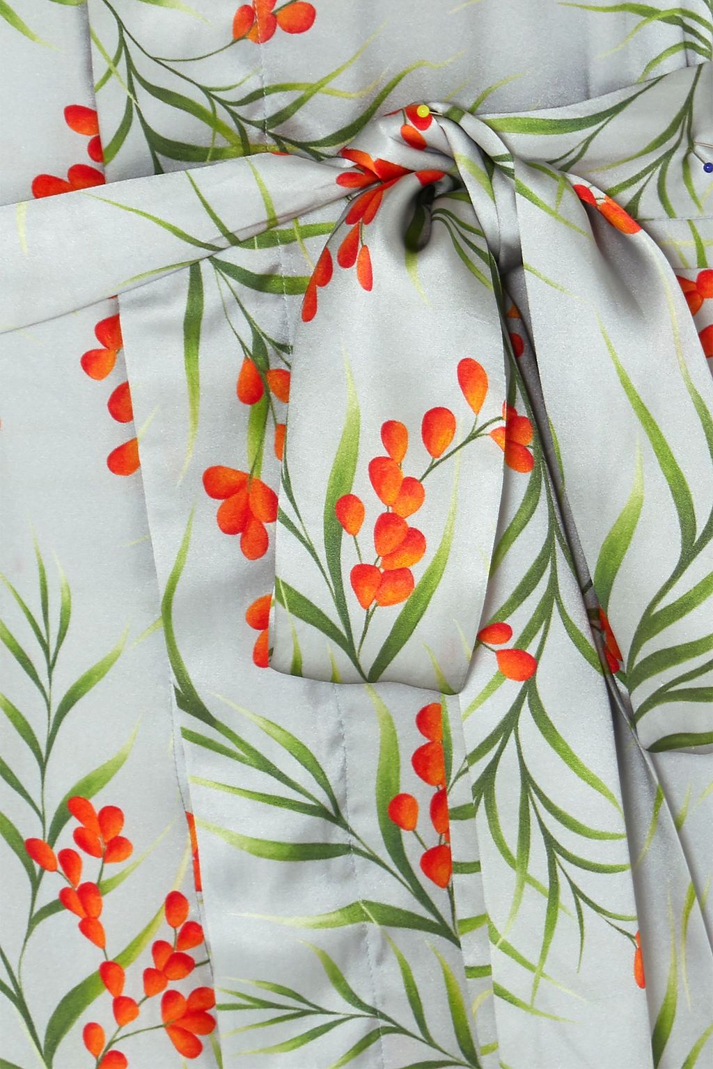 SEREN LONDON Olga belted floral-print silk-satin maxi dress