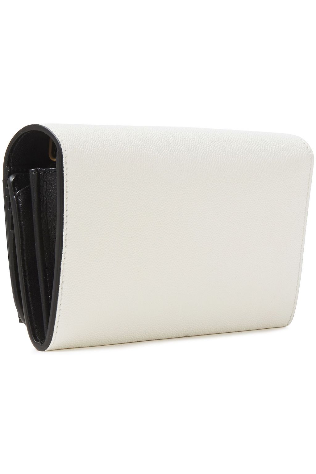 MOSCHINO Printed pebbled-leather wallet