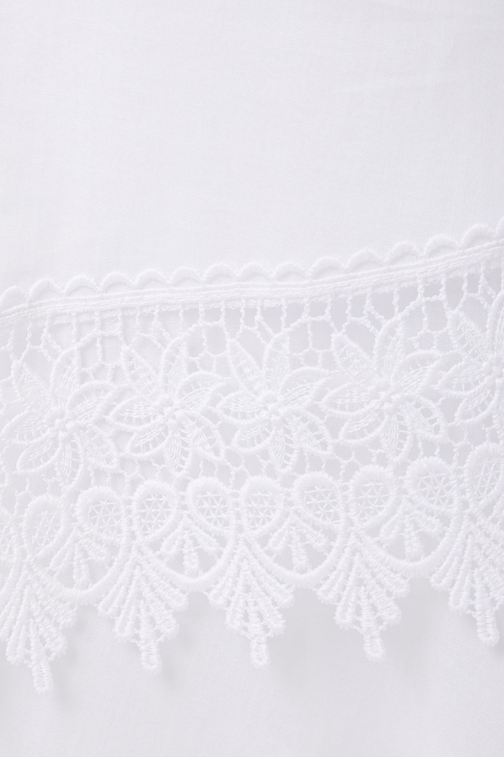 CHARO RUIZ IBIZA Volantes crocheted lace-trimmed cotton-blend voile mini dress