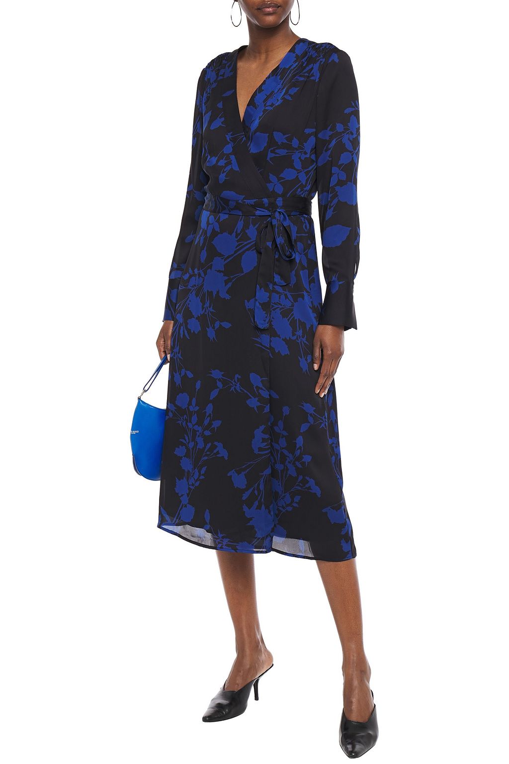 EQUIPMENT Cherylene floral-print chiffon midi wrap dress