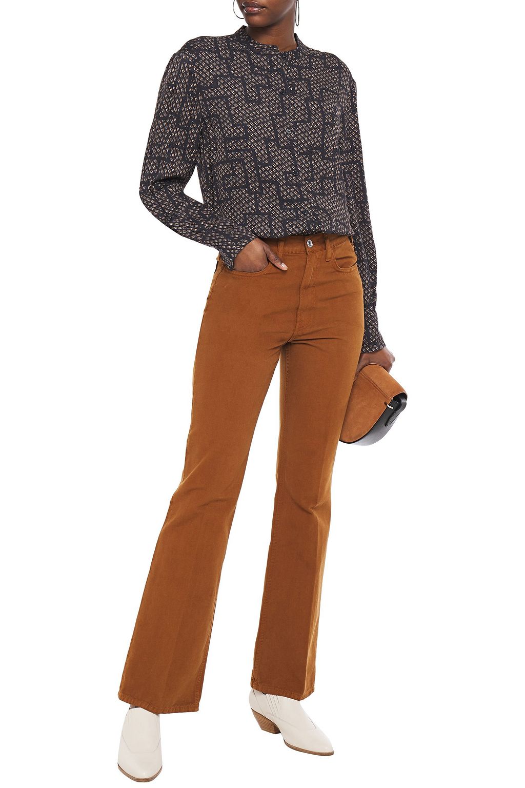 EQUIPMENT Henri printed crepe shirt