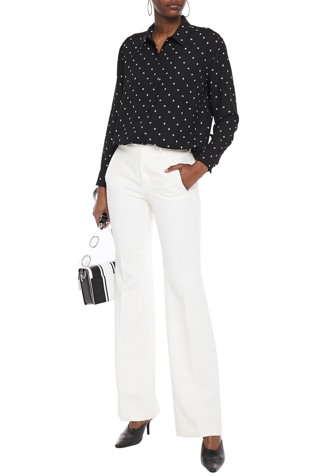 EQUIPMENT Essential printed crepe shirt