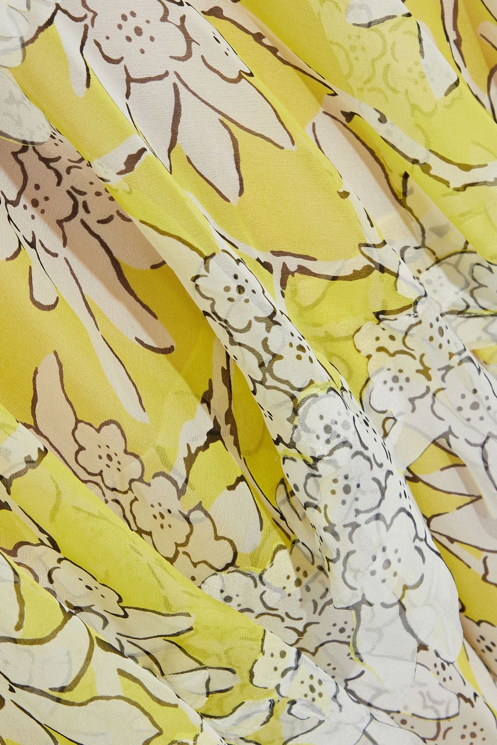 VALENTINO GARAVANI Tiered floral-print silk-chiffon midi dress