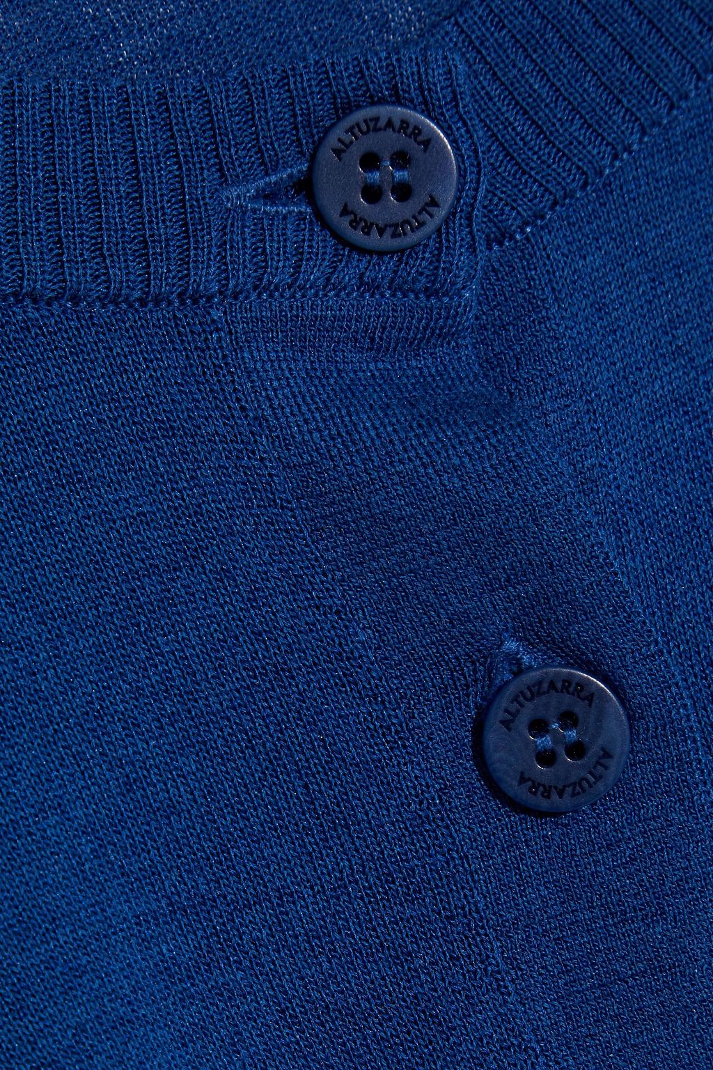 ALTUZARRA Anita cropped silk and cotton-blend cardigan