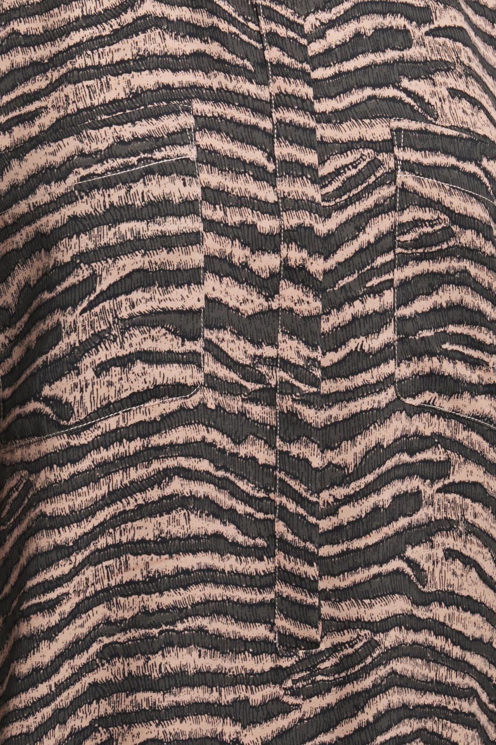 JOIE Talma zebra-print crepe de chine mini shirt dress