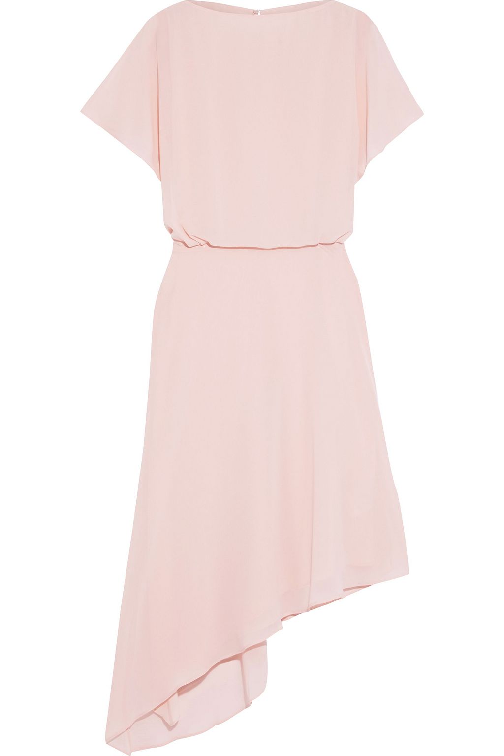 pink crepe dress