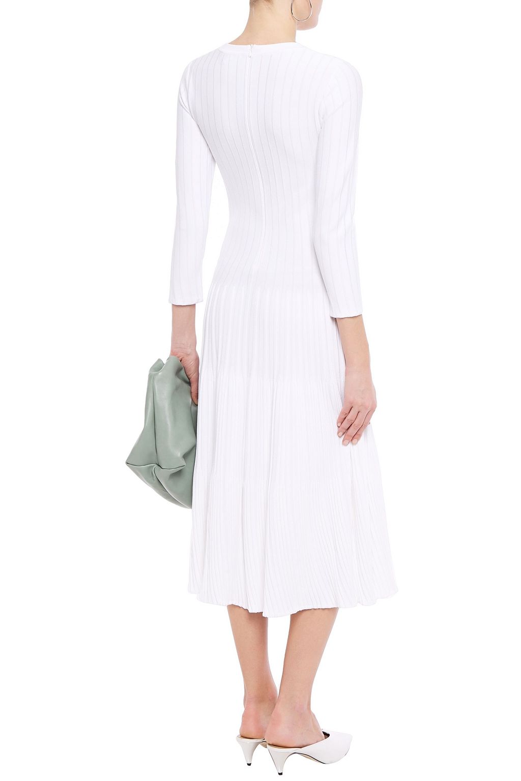 CASASOLA Amata ribbed-knit midi dress