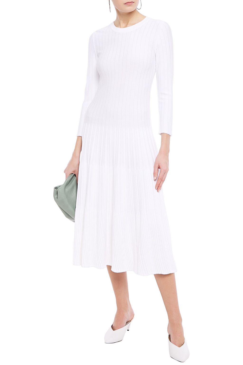 CASASOLA Amata ribbed-knit midi dress