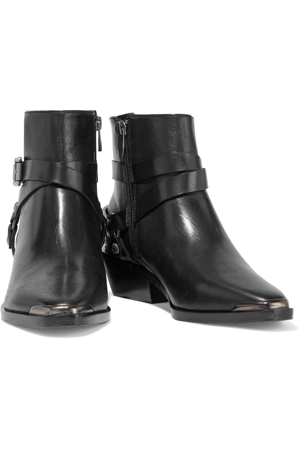 SIGERSON MORRISON Jade strap-detailed leather ankle boots
