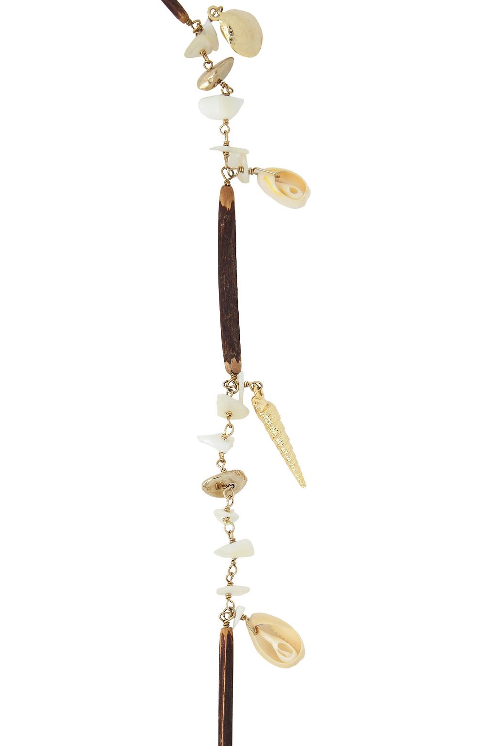 ROSANTICA Mogano gold-tone, shell and bead necklace