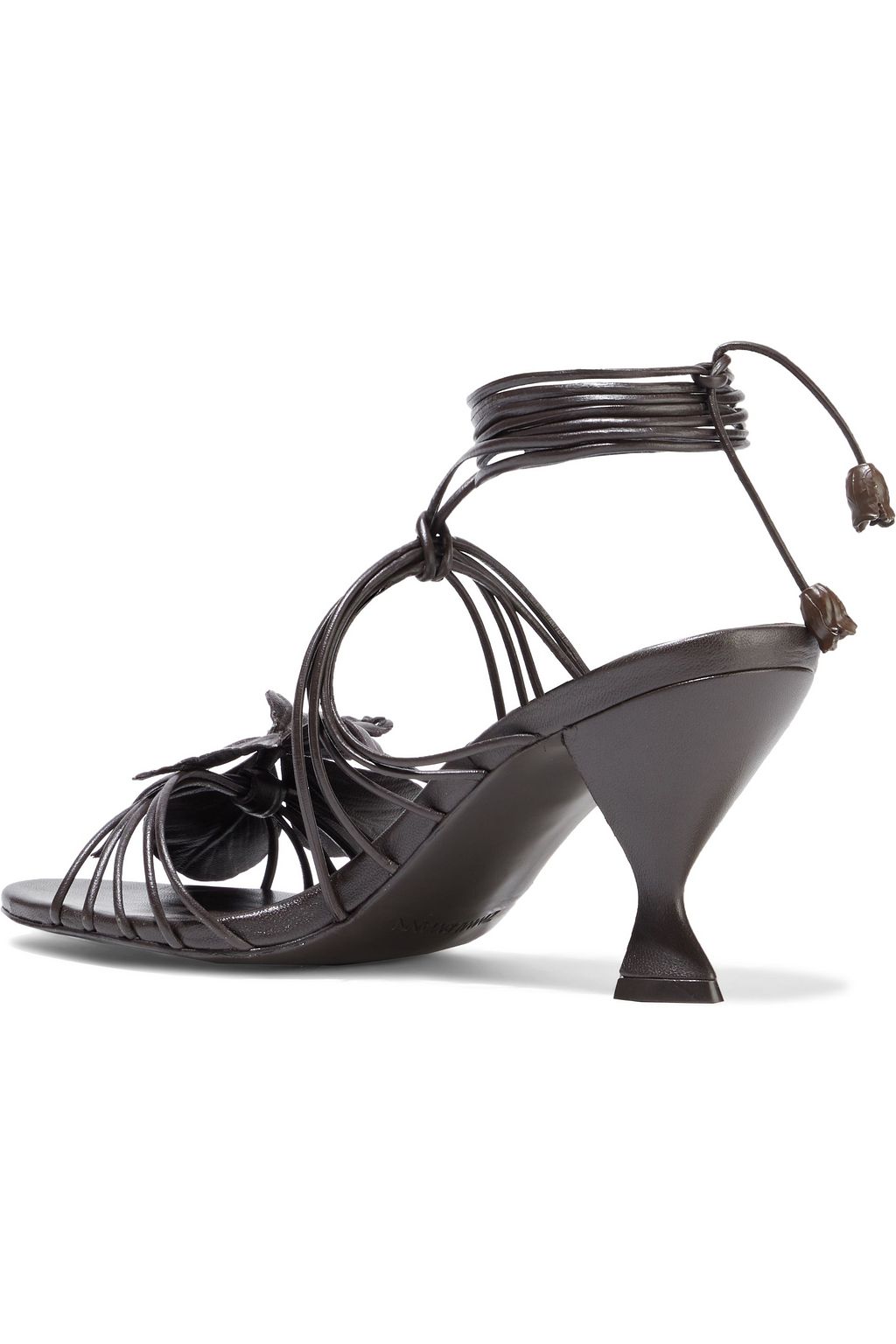 ZIMMERMANN Floral-appliquéd leather sandals