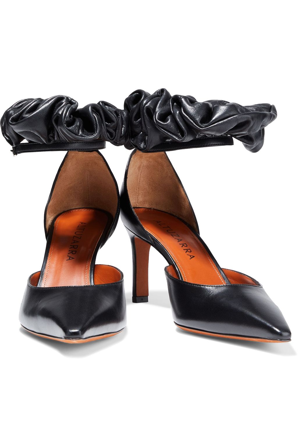 ALTUZARRA George gathered leather pumps