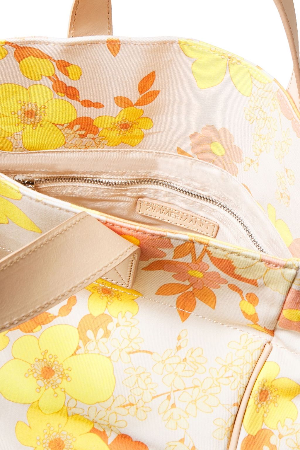 ZIMMERMANN Floral-print canvas tote