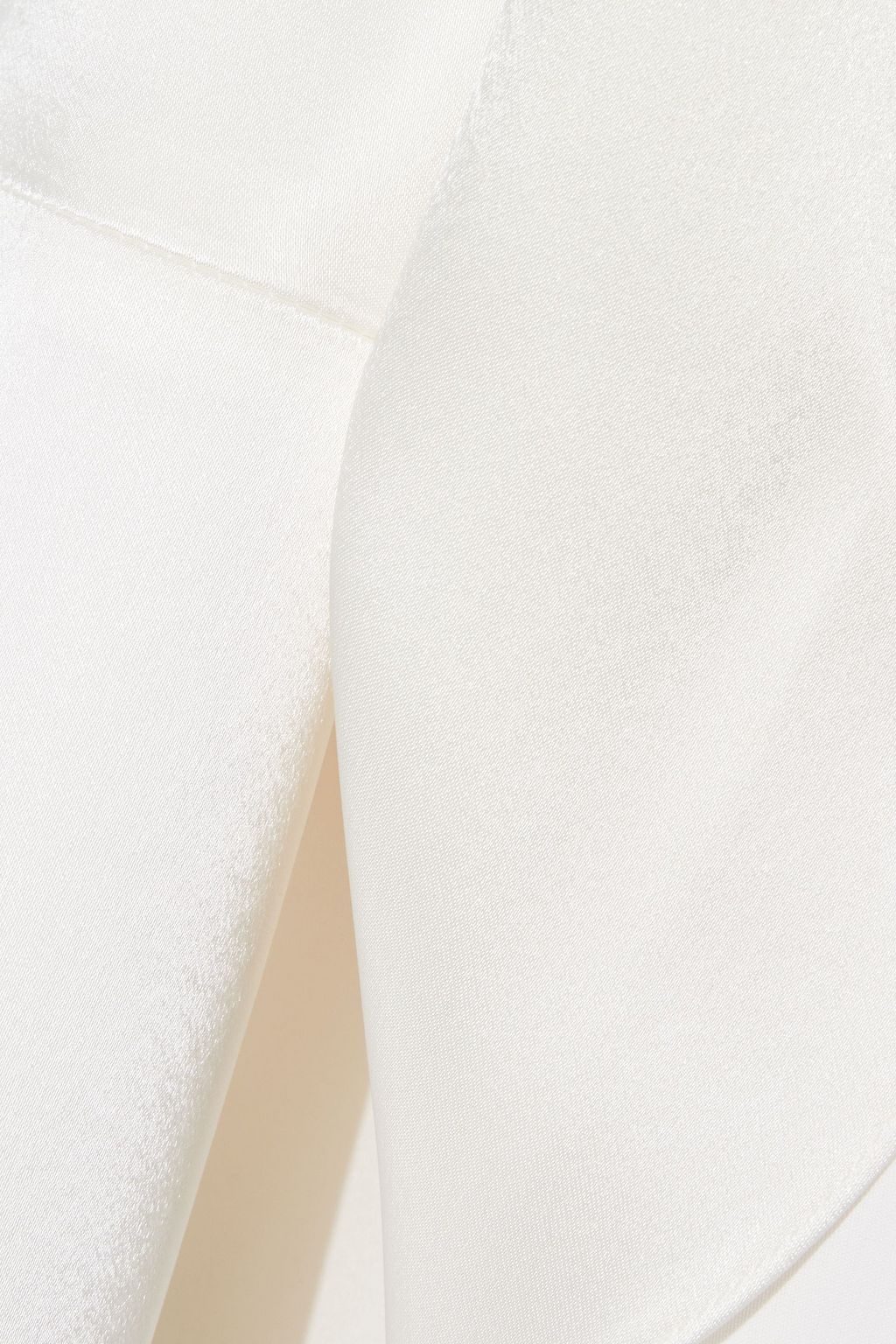 ALICE + OLIVIA Janet draped satin wrap top