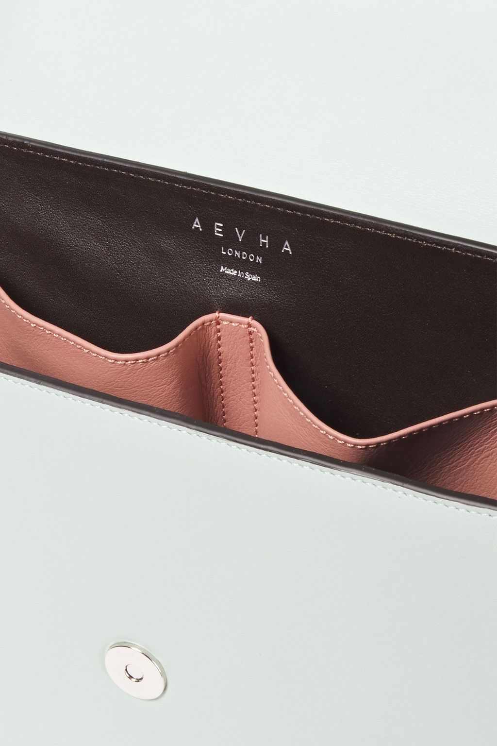 AEVHA LONDON Helvemoon color-block leather shoulder bag