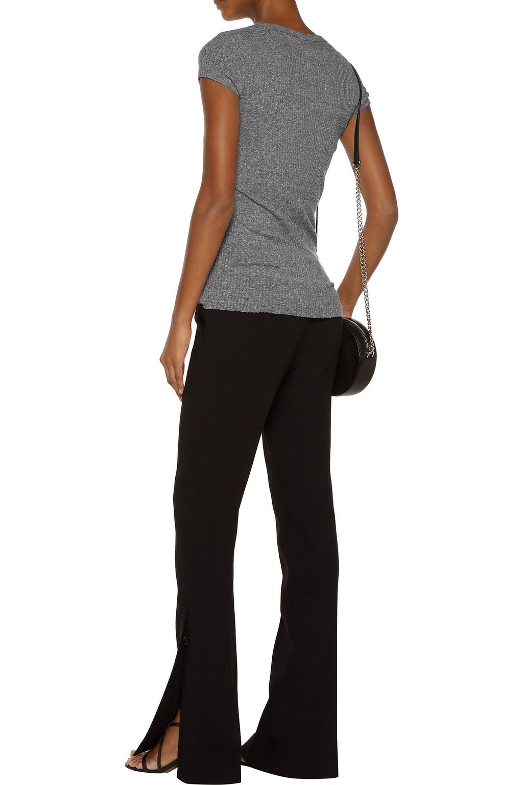 ENZA COSTA Ribbed stretch-jersey T-shirt