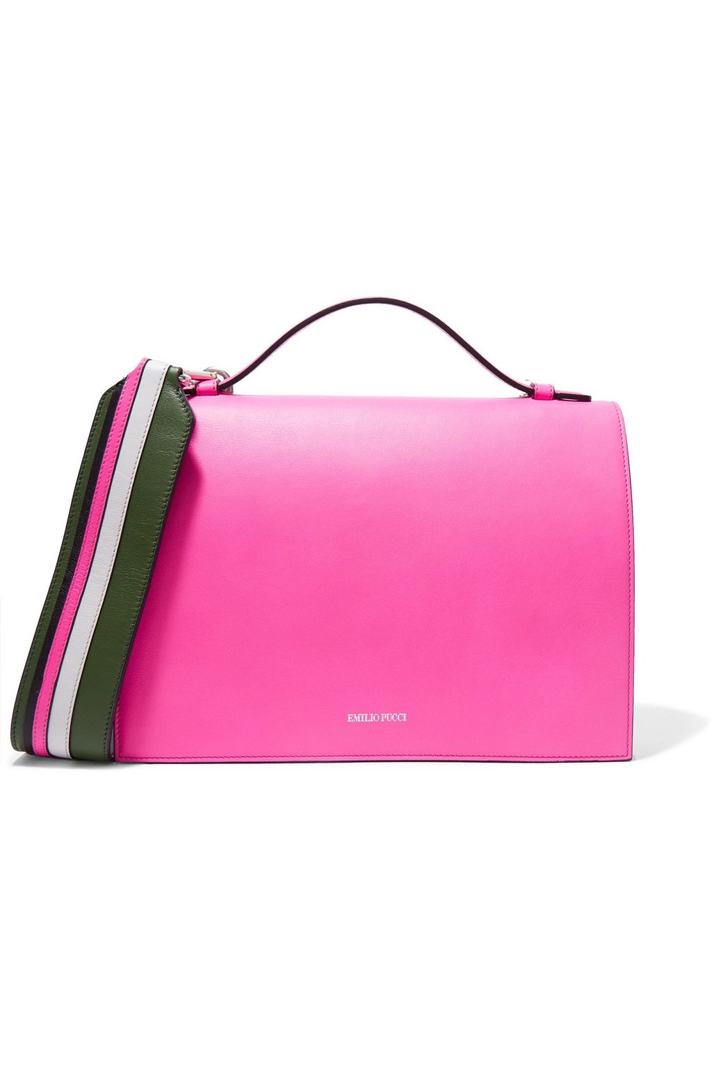 bright pink shoulder bag