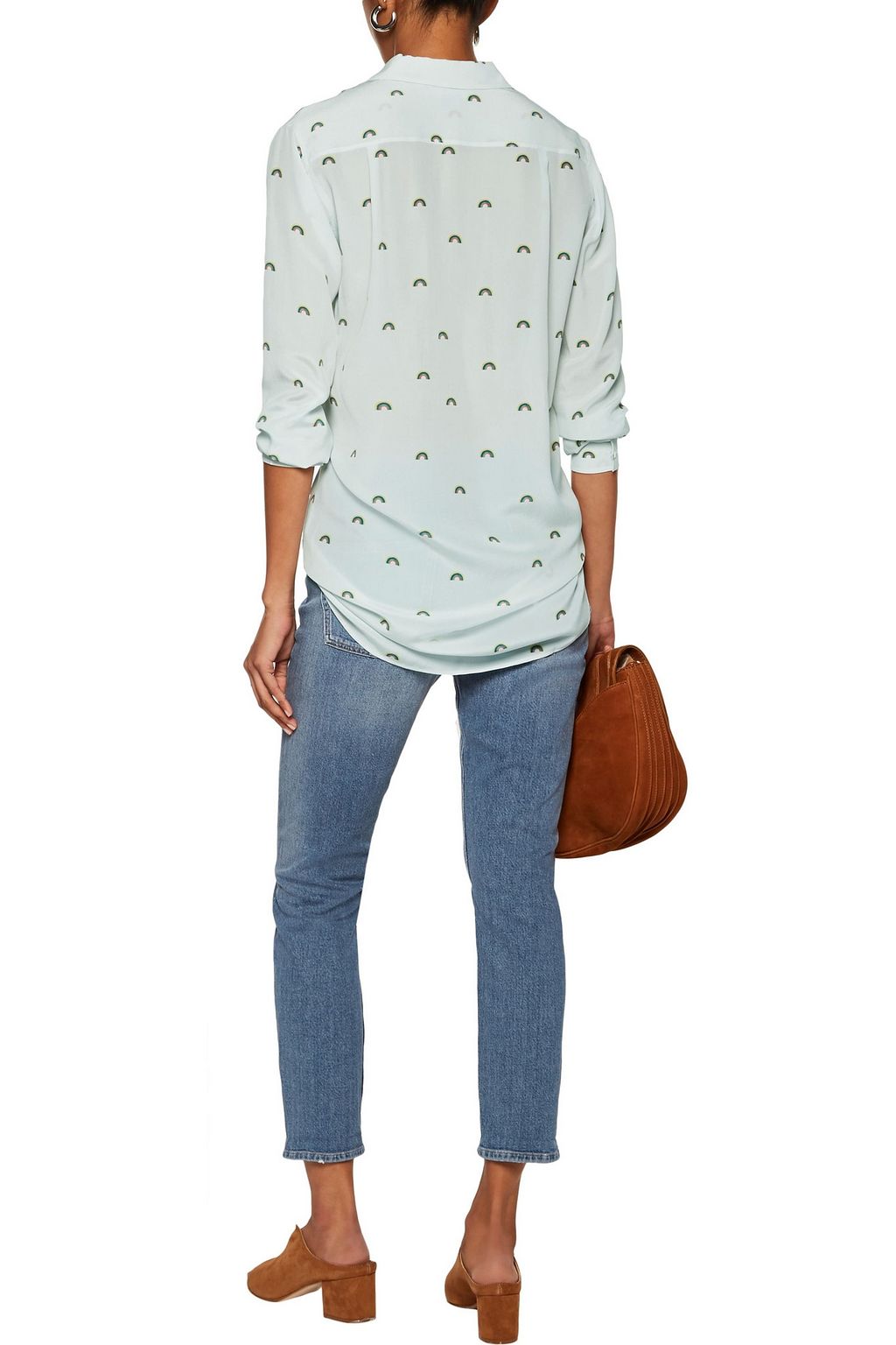 M.I.H JEANS Cropped distressed mid-rise skinny jeans