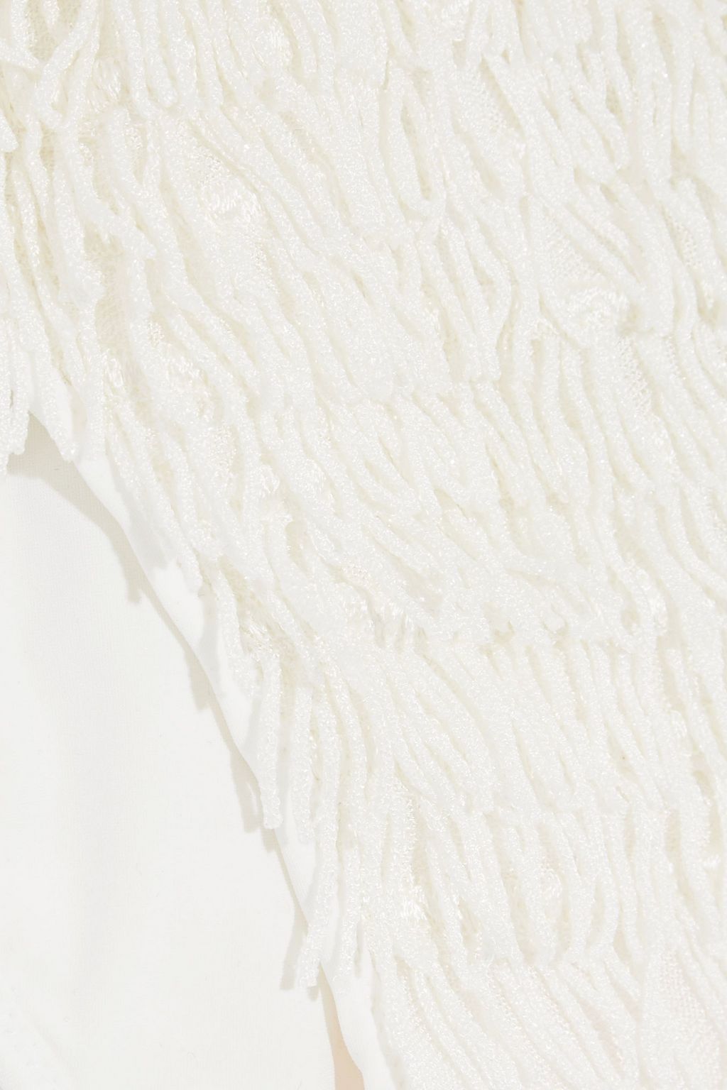 MISSONI Mare metallic fringed crochet-knit halterneck bikini