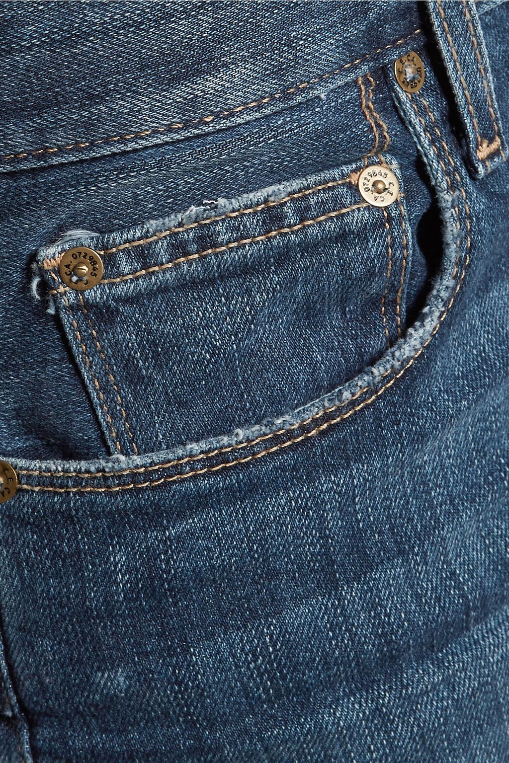 Mid denim The Crossover distressed mid 