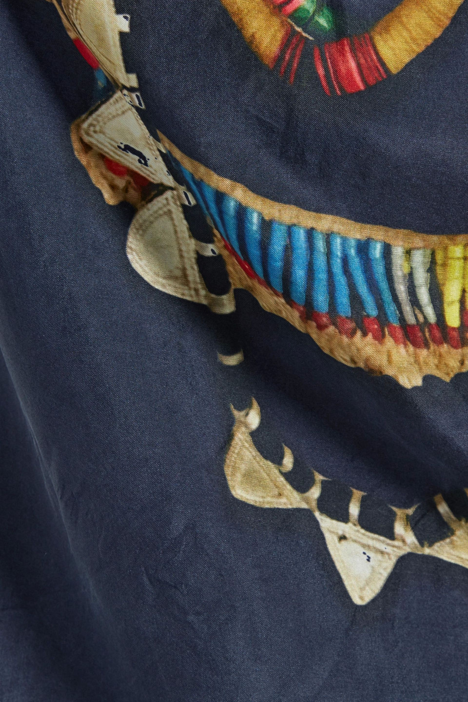 FIGUE IRIS PRINTED WASHED-SILK BROADCLOTH TUNIC