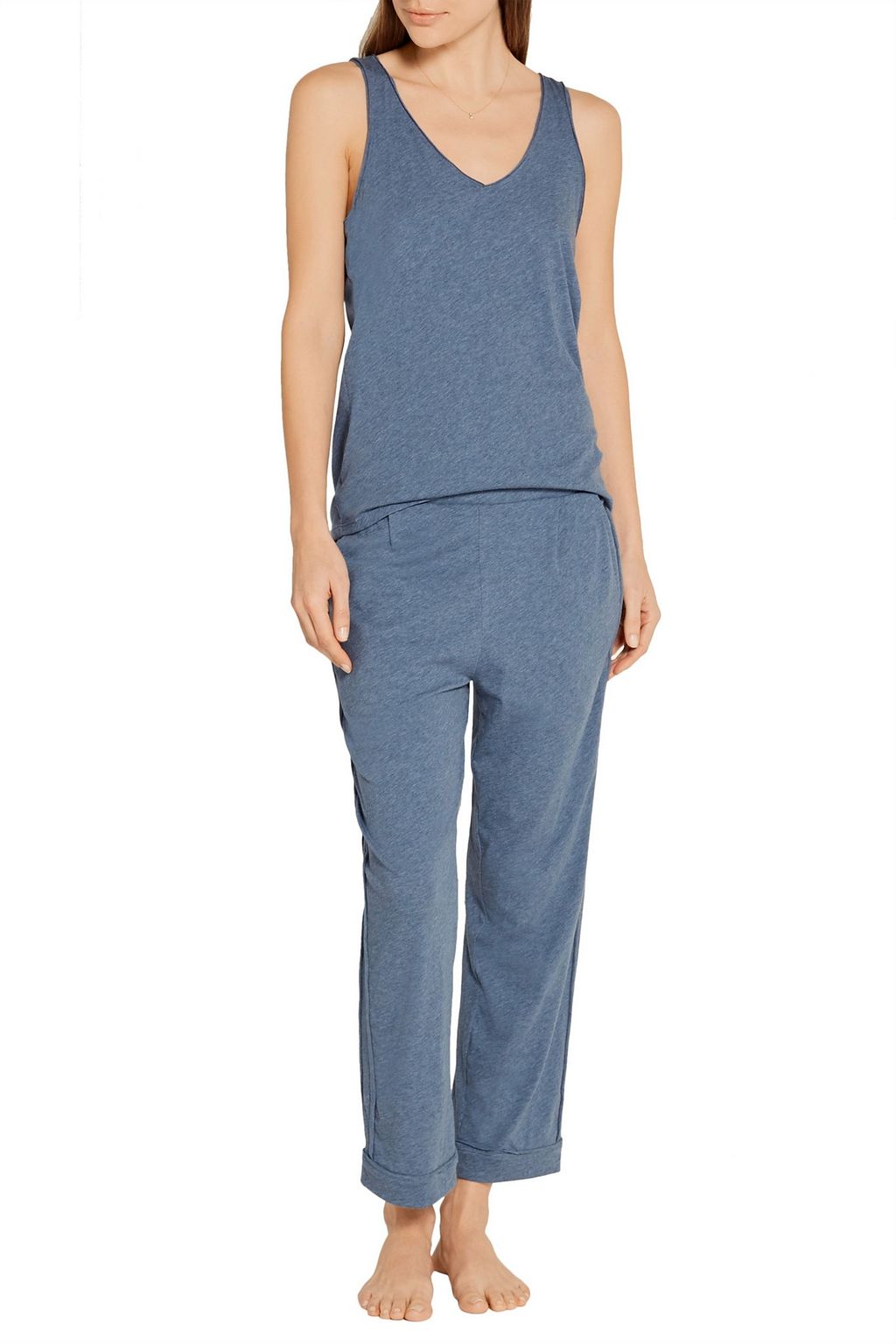 SKIN Harper Pima cotton pajama top