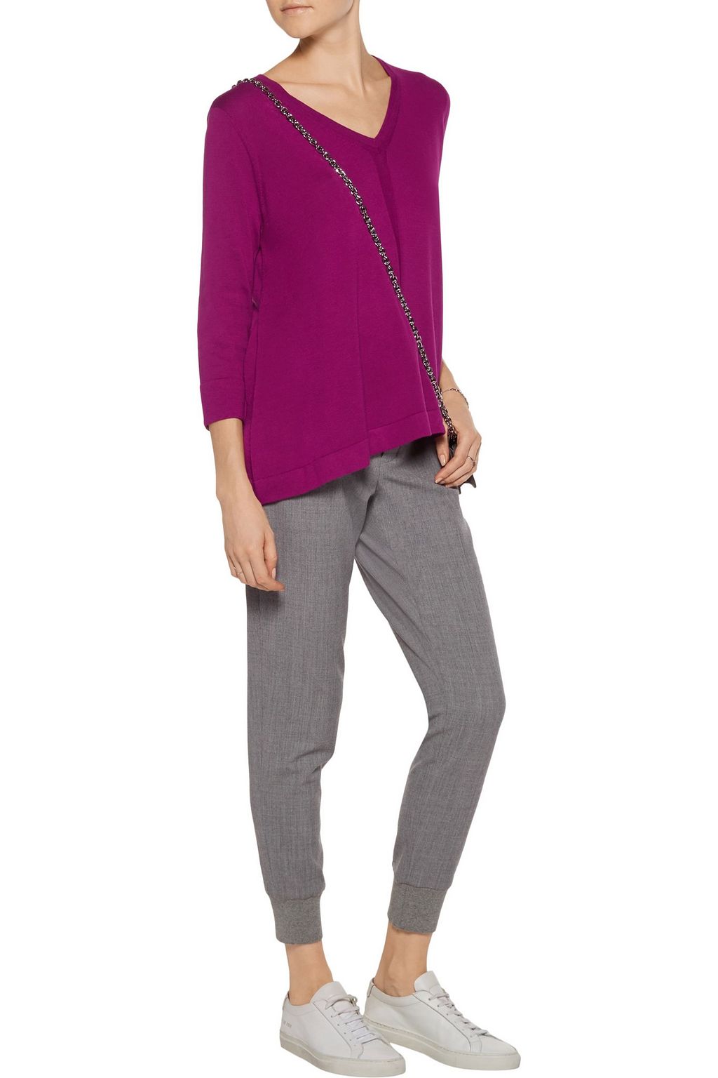 MAGASCHONI Pleated cotton sweater