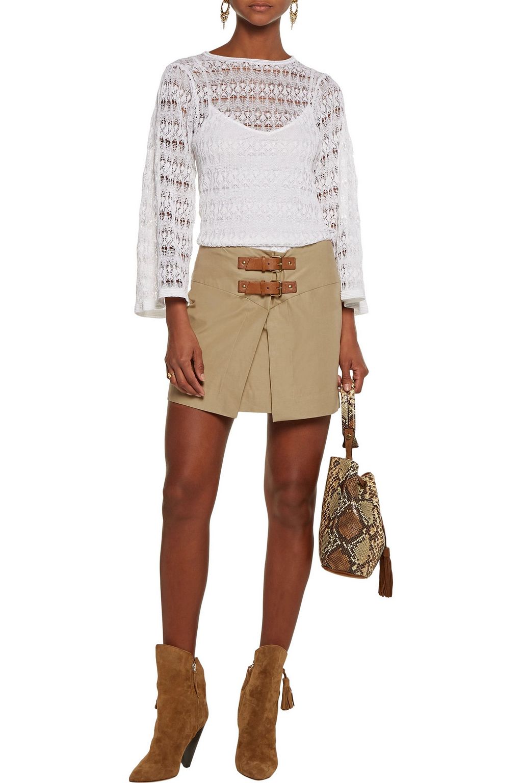 ISABEL MARANT Leyton tasseled suede ankle boots