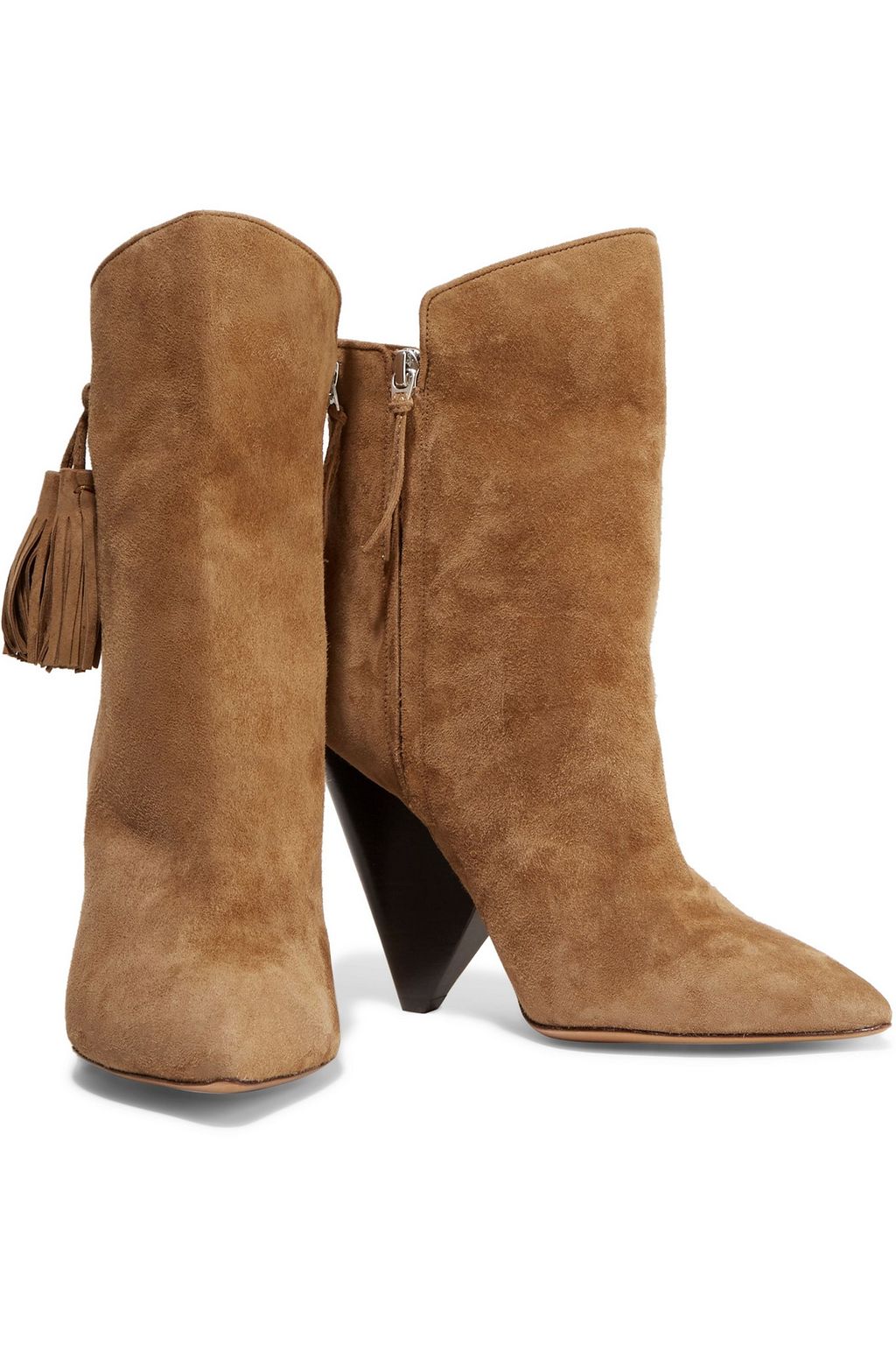 ISABEL MARANT Leyton tasseled suede ankle boots