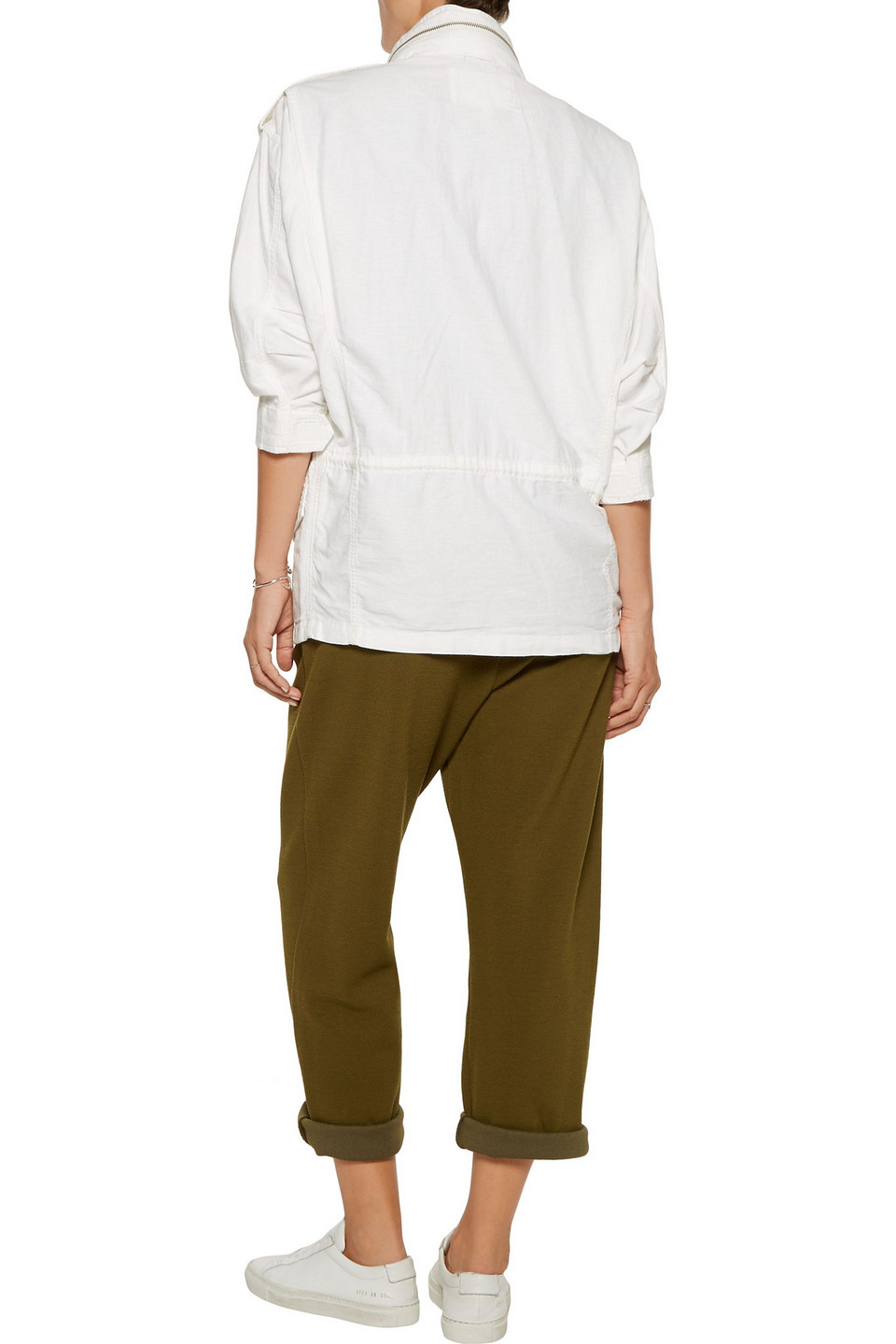 Nlst Cotton-blend Jacket In White