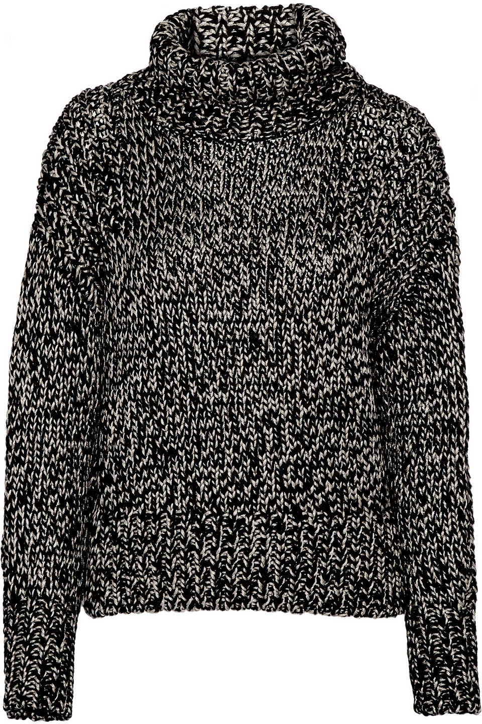 rag & bone - sandra metallic wool-blend sweater - black - m