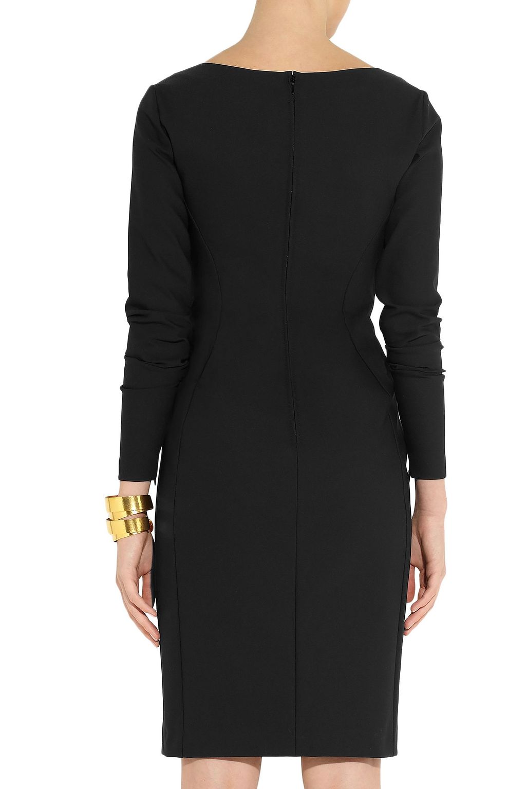 STELLA MCCARTNEY Paneled floral-print cotton-blend and stretch-crepe dress