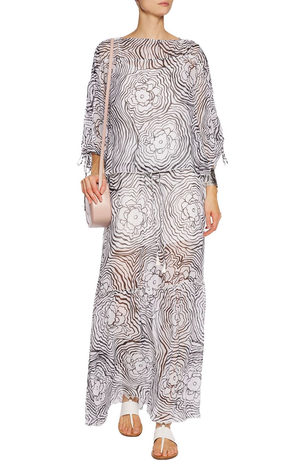 SEE BY CHLOÉ Floral-print silk-chiffon maxi skirt