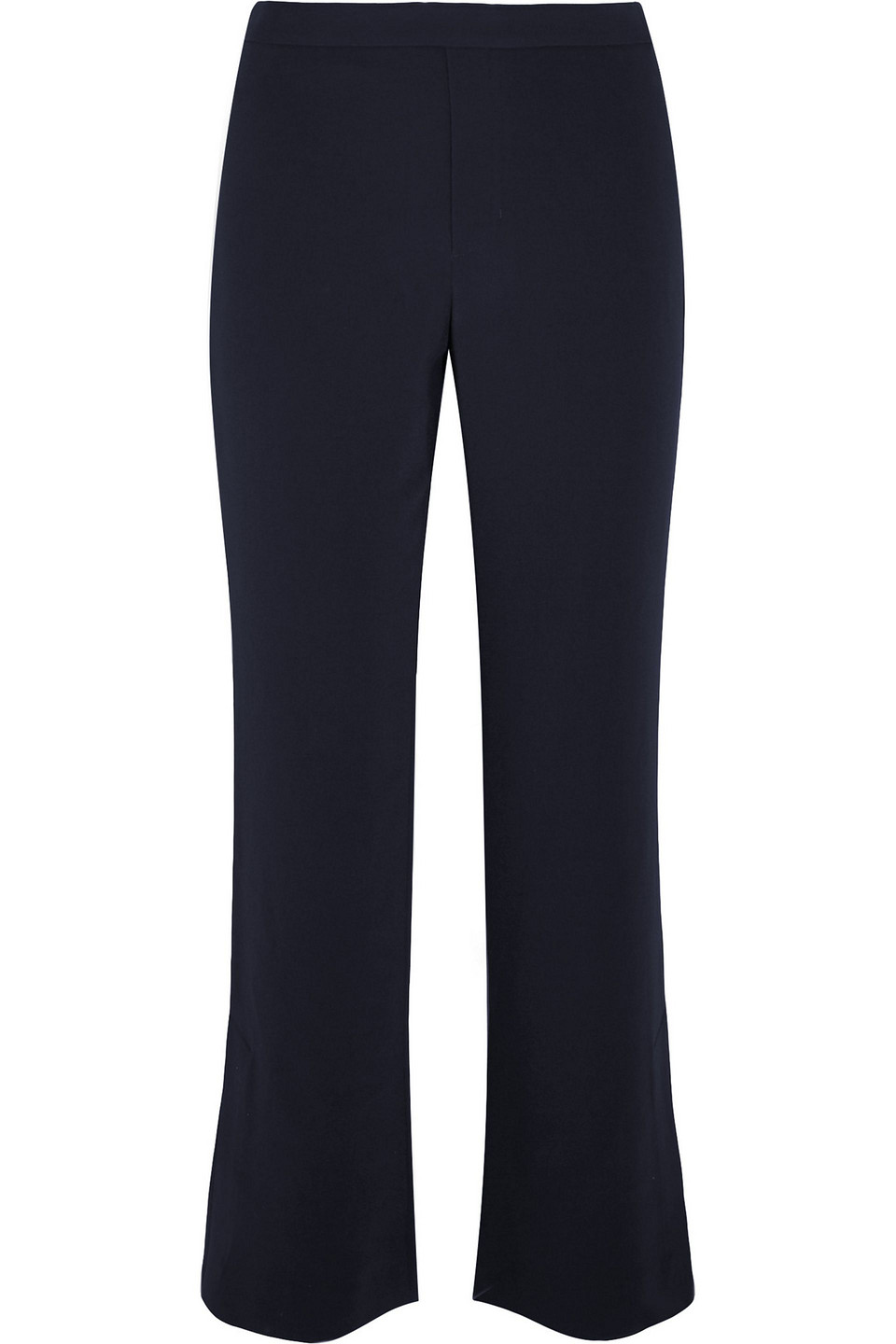 helmut lang - stretch-crepe bootcut pants - blue - xs