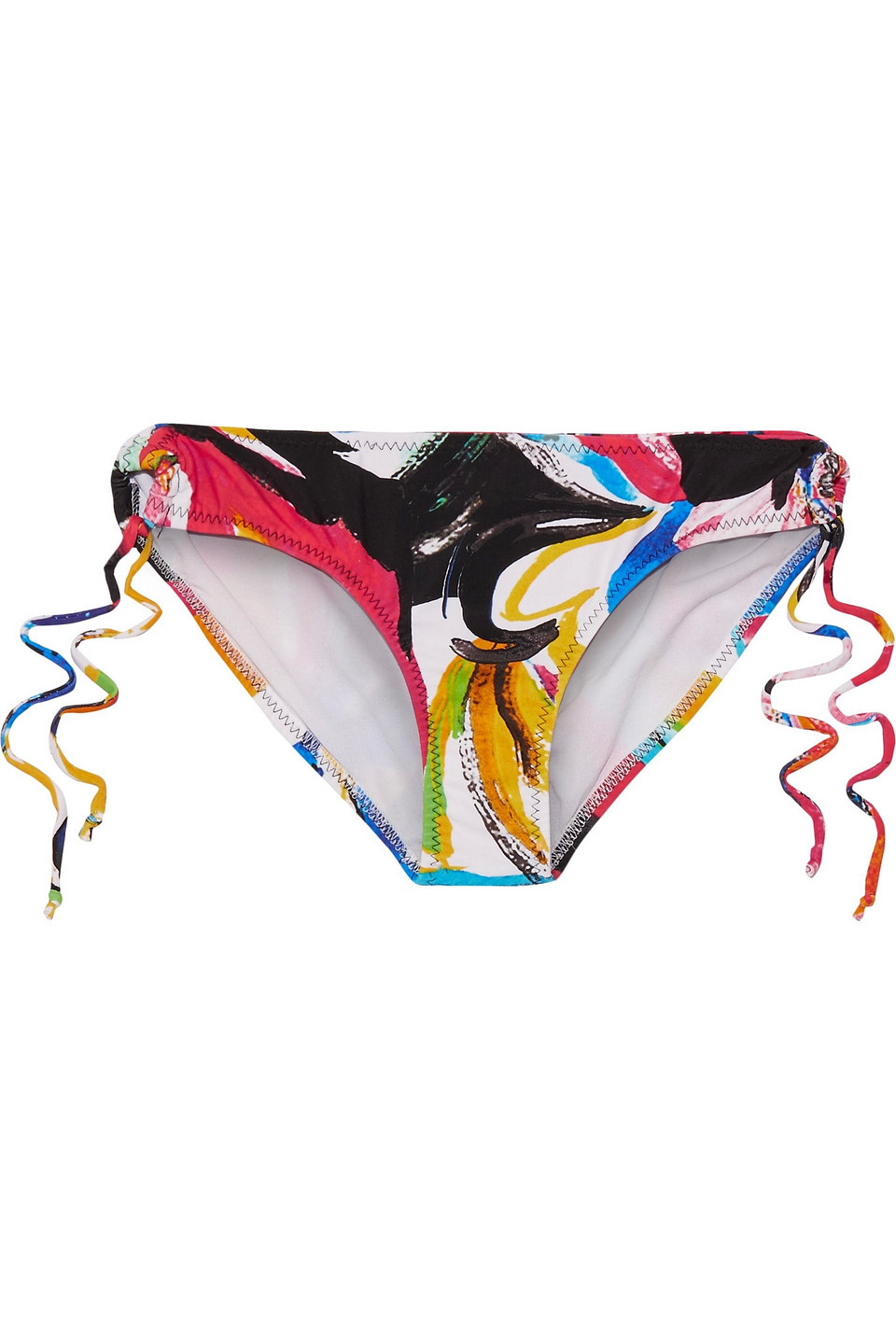 Jason mid-rise printed bikini briefs