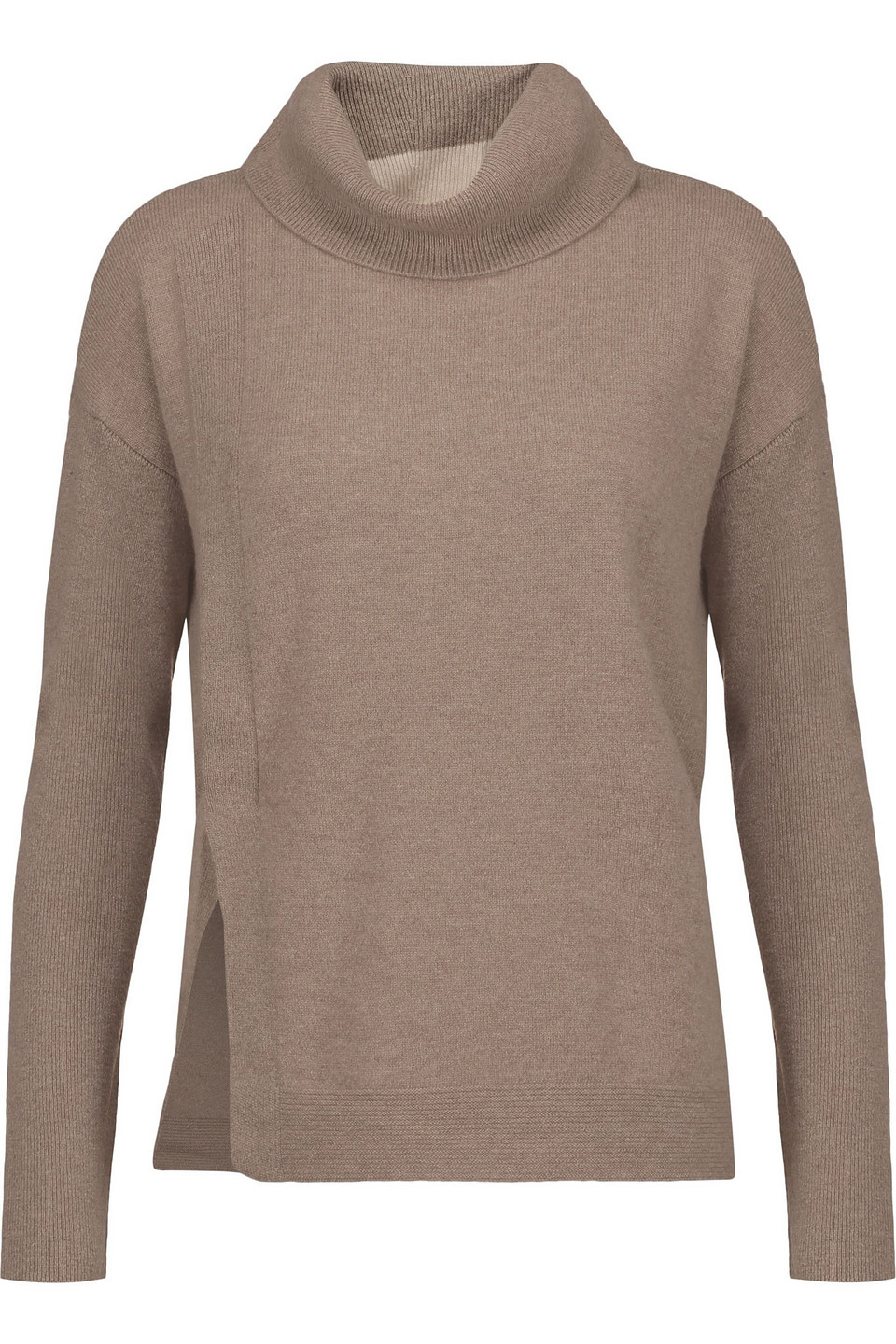 duffy - ribbed cashmere turtleneck sweater - neutral - s