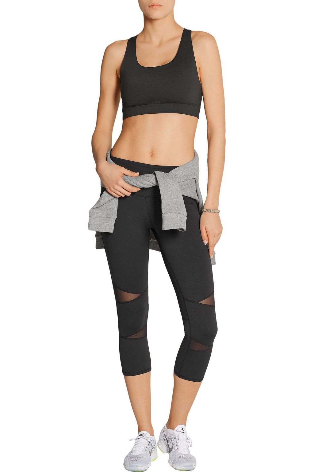 YUMMIE BY HEATHER THOMSON Janet stretch-jersey sports bra
